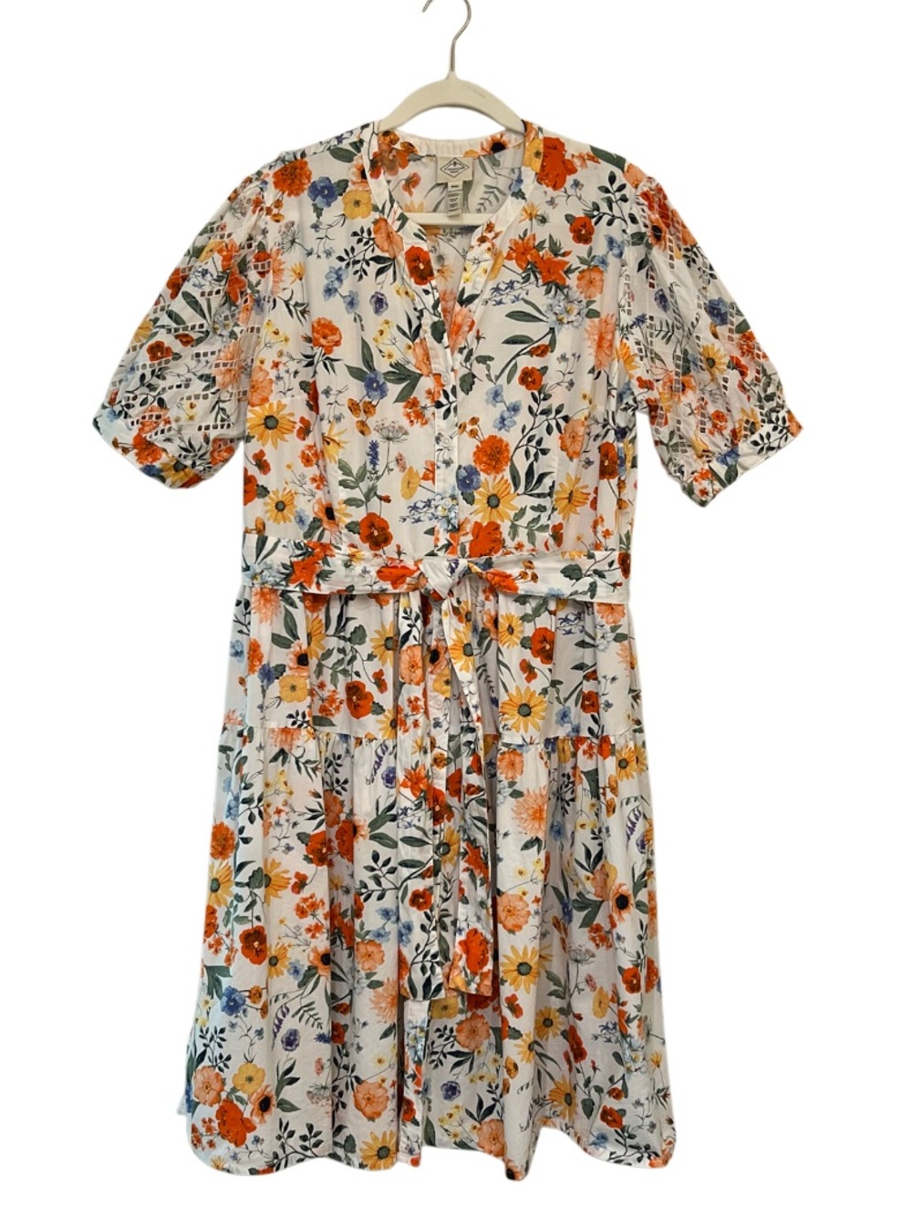 St. John’s Bay 100% Cotton Botanical Floral Button Front Dress PXXL